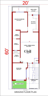 20x60 Home Plan 1200 Sqft Exterior