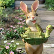 Whimsical Rabbit Garden Decor Playful
