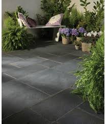 Black Limestone Paving Slabs 600 X