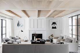 featuring ceilings with exposed beams