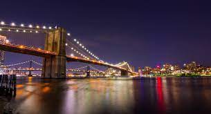 brooklyn bridge by night photographic