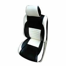 Leather White And Black Car Seat Covers