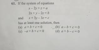 If The System Of Equations X 2y Z A2x Y