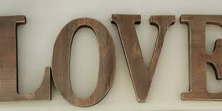 Love Wooden Letters Furniture Home