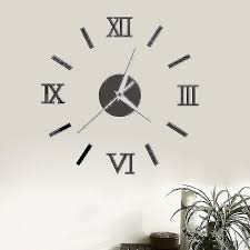 3d Digital Wall Clock Roman Numerals