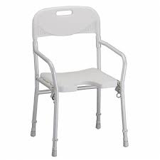 Nova Folding Shower Chair With Back On