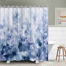 Watercolor Blue Ombre Shower Curtain