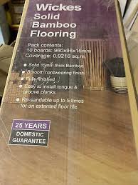 Wickes Solid Bamboo Flooring