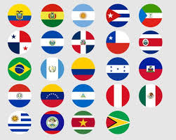 Latin America Country Round Flags Svg