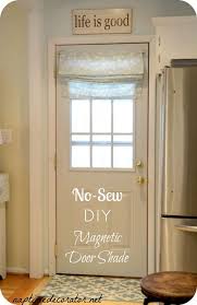 No Sew Diy Magnetic Fabric Door Shade