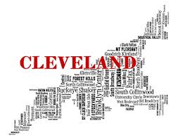 Cleveland Map Art Cleveland Art Print