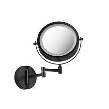 Design Bathroom Mirror Black Incl Led