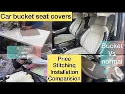 Bucket Car Seat Cover Stitching