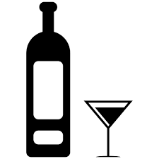 Wine Glass Bottle Cork Icon
