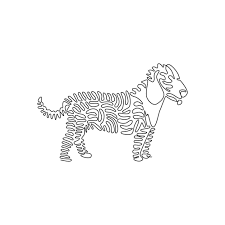 Line Drawing Of Cute Dog Abstract Art