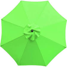Cubilan 9 Ft Patio Umbrella Replacement Canopy Market Umbrella Top Outdoor Umbrella Canopy With 8 Ribs In Grass Green