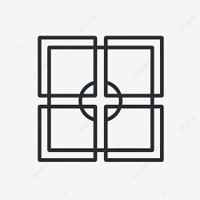 Abstract Square Arrangement Vector