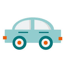 A Small Toy Car Simple Color Vector