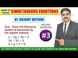 Adjoint Method In Matrix Solved Problem