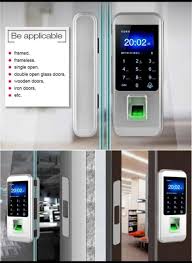 Fp8 Digital Fingerprint Glass Door Lock