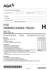 2023 Aqa Gcse Combined Science