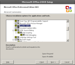 Office 2003 Equation Editor