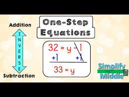 Solving One Step Equations