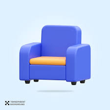 Premium Psd Psd 3d Arm Chair Icon