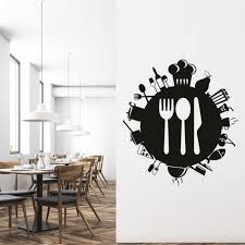 Knife Fork Spoon Food Planet Wall Sticker