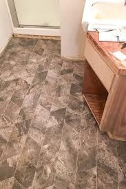 Budget Bathroom Custom Vinyl Tile