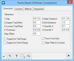 purlin beam stiffener connection