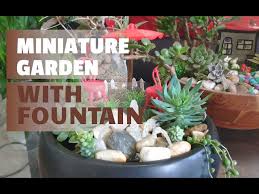 Miniature Garden With A Fountain