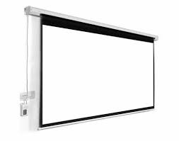 Tripod White Motorized Projector Screen