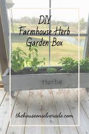 Diy Farmhouse Inspired Herb Garden Box