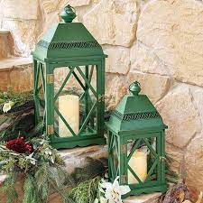 Emerald Garden Lanterns Outdoor Decor