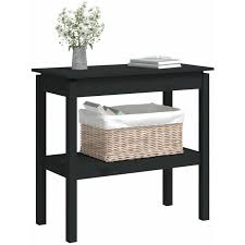 Console Table Black 80x40x75 Cm Solid