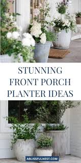 Stunning Front Porch Planter Ideas A