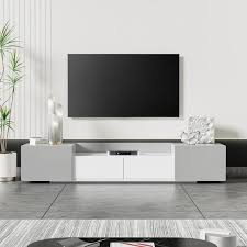 Modern Minimalist Gray Tv Stand