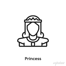 Princess Icon Vector Sign Symbol Wall