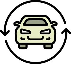 Car Front Simple Color Icon Automobile