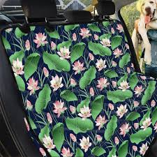 Flower And Leaf Lotus Pattern Print Pet