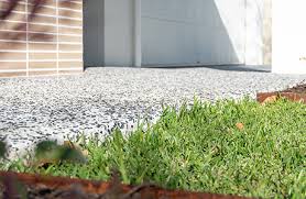 Exposed Aggregate Driveway Porch In