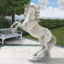 Design Toscano Unbridled Power Equestrian Horse Life Size Statue