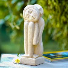 Sandstone Sculpture Thoughtful Woman