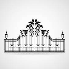 Fence Gate Vector Vector Icon Isolated