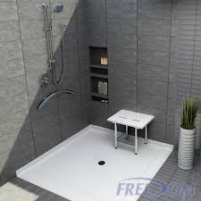 61 X61 Accessible Corner Shower Pan 1