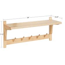 Laurel Meridien Midcentury Wall Shelf