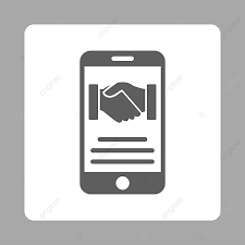 Mobile Agreement Icon Together Silver