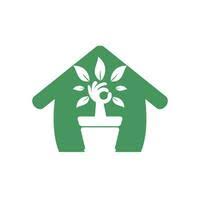 Home Garden Logo Vector Art Icons And