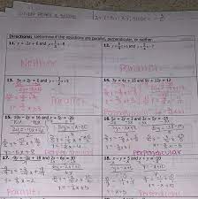 Linear Equations Slope Intercept